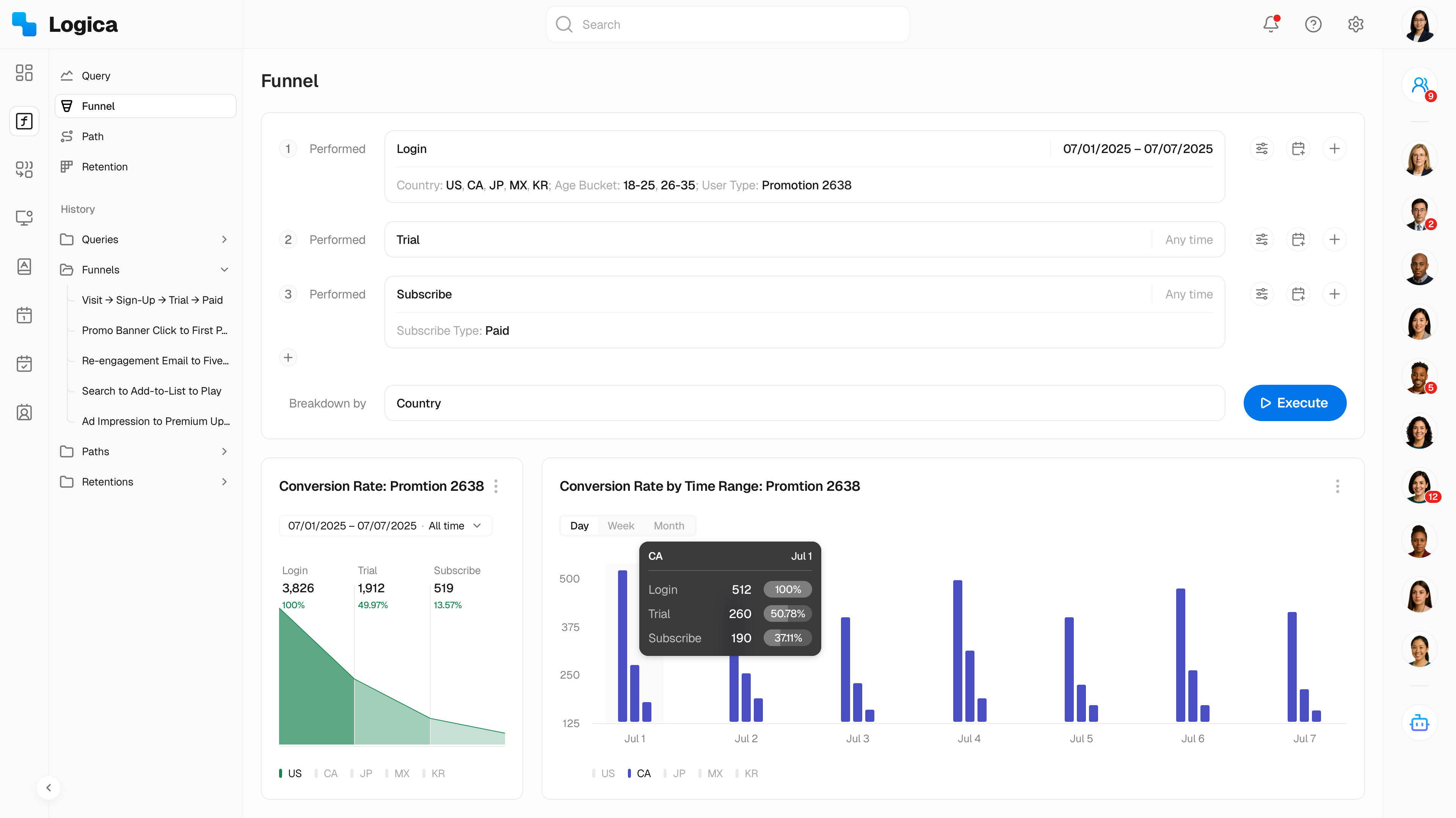Logica formula editor with syntax highlighting and preview