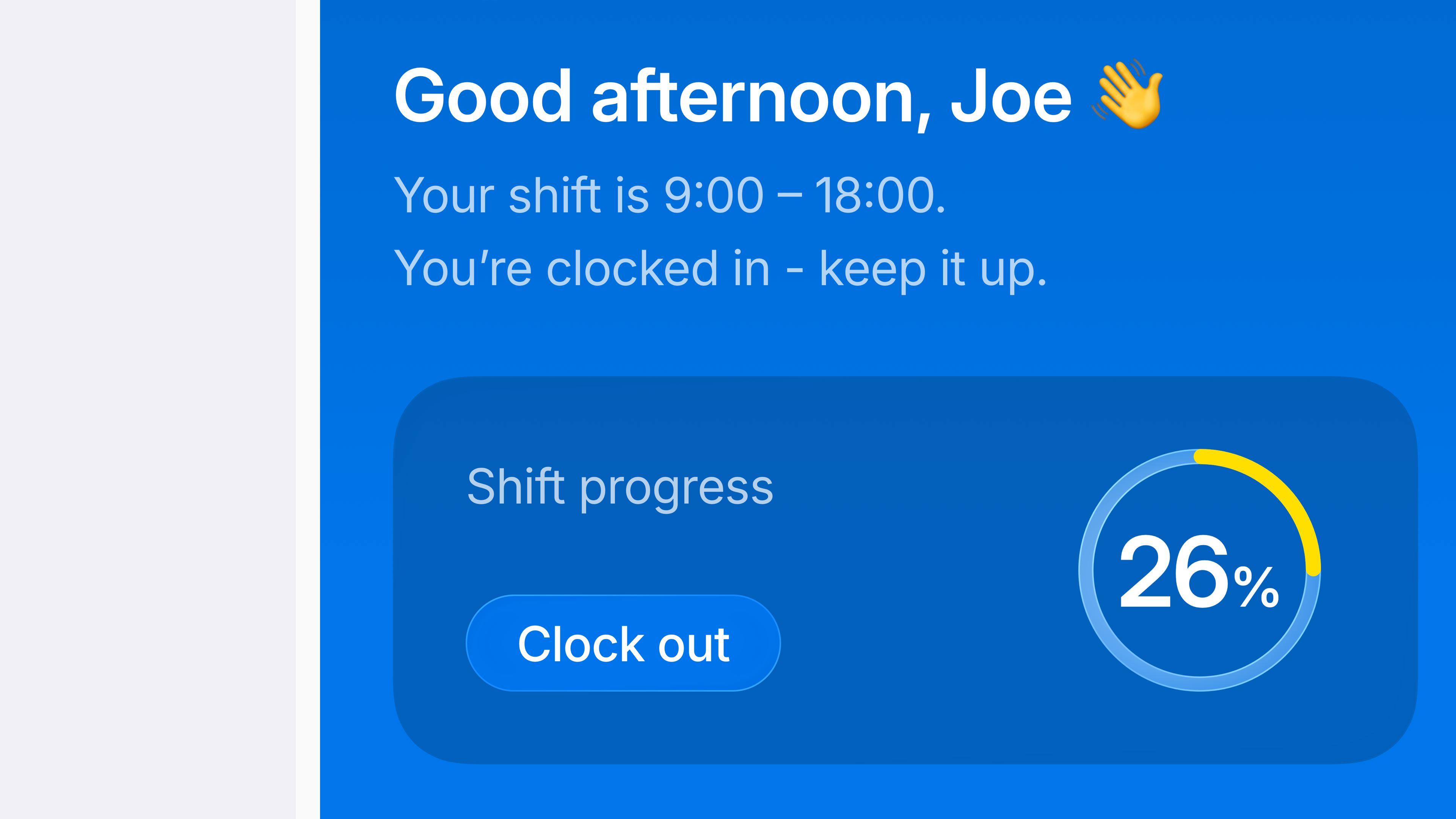 Messaging thread showing contextual information alongside actions